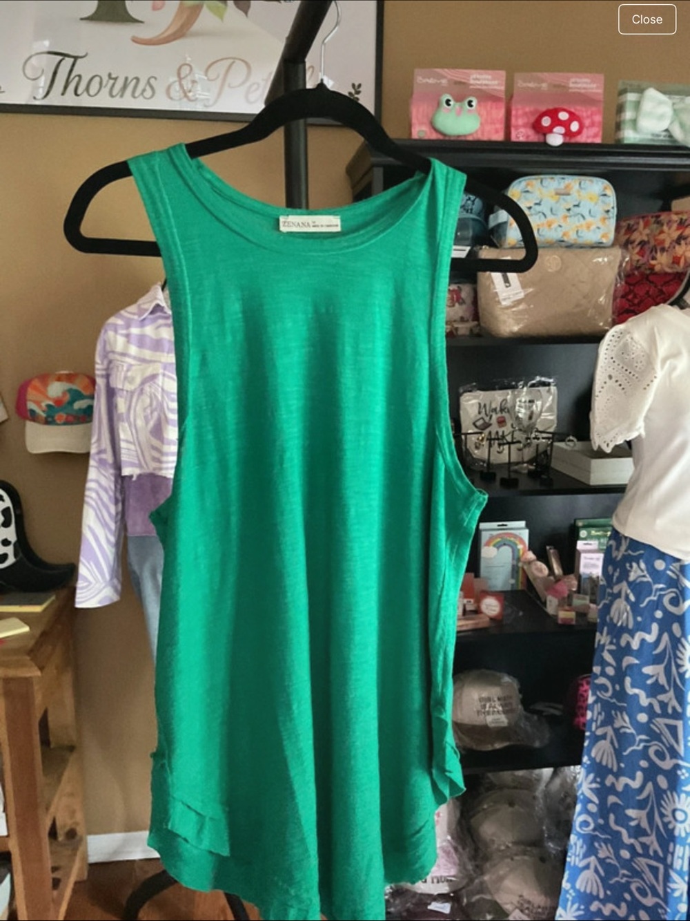 Zenana Outfitters Emerald Green Sleeveless Tank